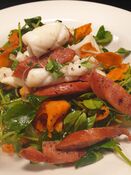 Squid Chorizo Salad | Magdala Motor Lodge Lakeside Restaurant | Stawell, Grampians Region